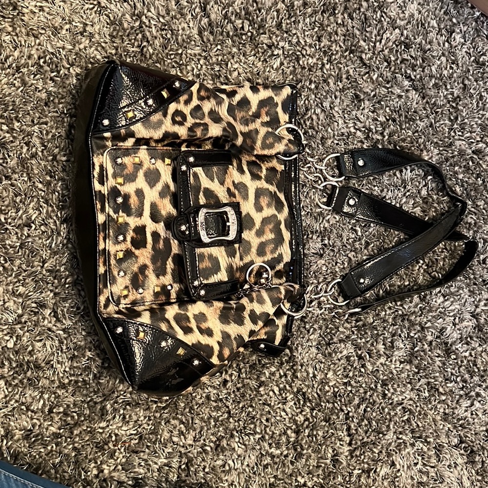 Cheetah print style purse by Kathy Van Zeeland